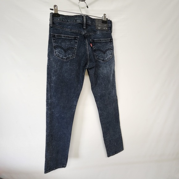 Levis 511 Slim Fit Denim Jeans Mens 30x32 Red Tab Black Patch Dark Blue Awesome! - Picture 4 of 8